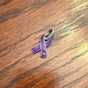 Brighton Purple Ribbon Charm